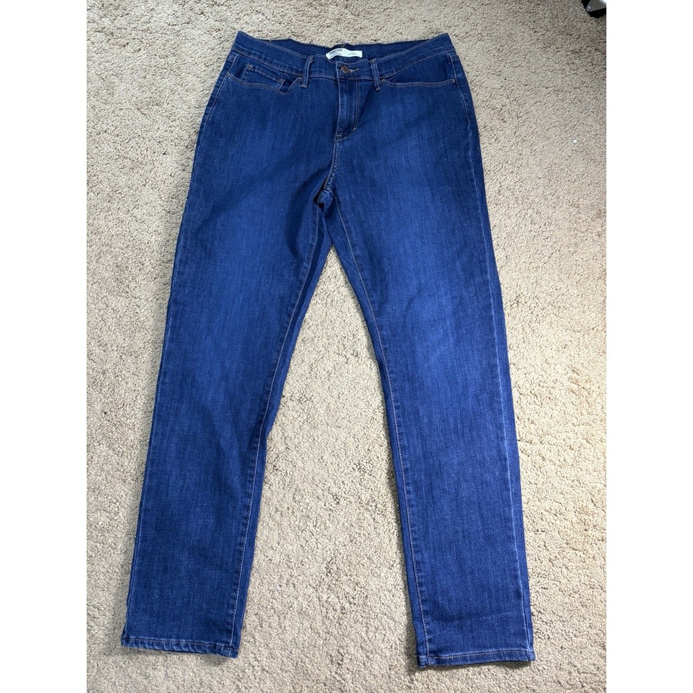 Signature Levi Strauss‎ Jeans Women 10 Classic Slim Taper Dark Blue Denim Preppy